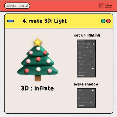 How to create 3D Christmas tree in illustrator 🧁 | infinite tutorial #EP12