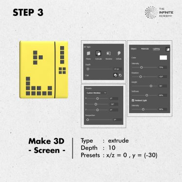 How to design 3D Brick Game 🎮 in illustrator  | infinite tutorial #EP14