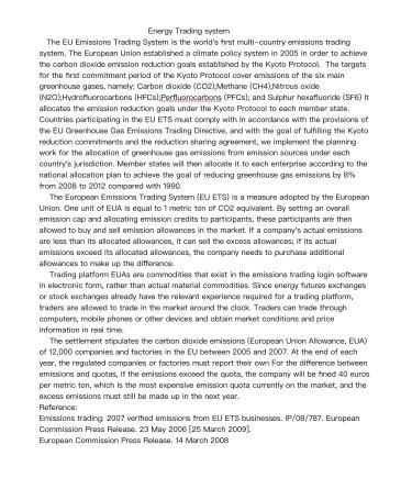 Energy Trading system